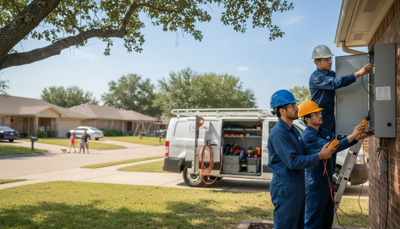 Certified electrician providing emergency electrical services in Oxford Junction, IA
